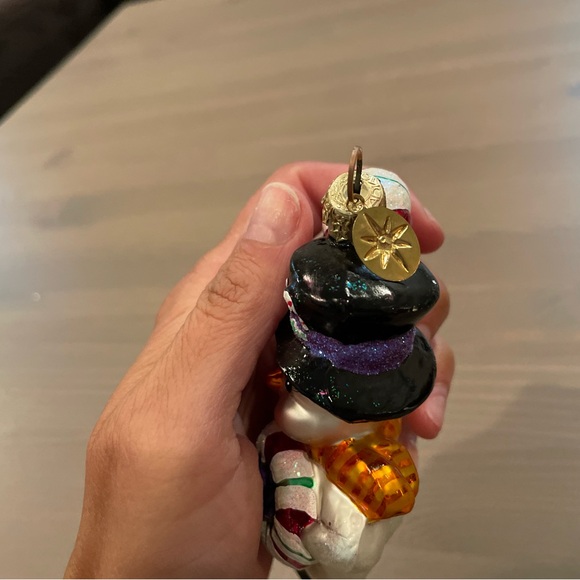 ❌SOLD❌ Christopher Radko Christmas Ornament Frosty The Snowman Candy Cane - Picture 6 of 6